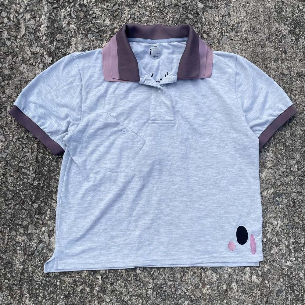 Yung Raf Simmons Drew Cwiek Triple Collar Polo Grey Large